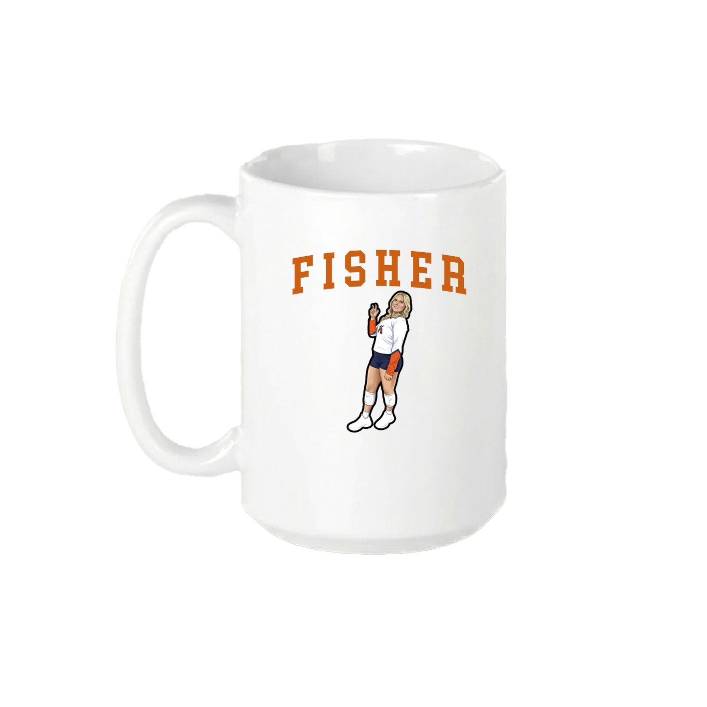 15oz Coffee Mug — Shirsey in White