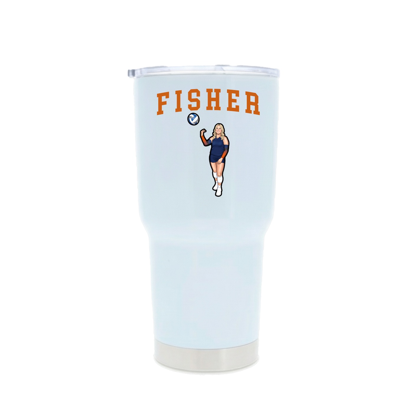 30oz Stainless Steel Tumbler — Shirsey in White