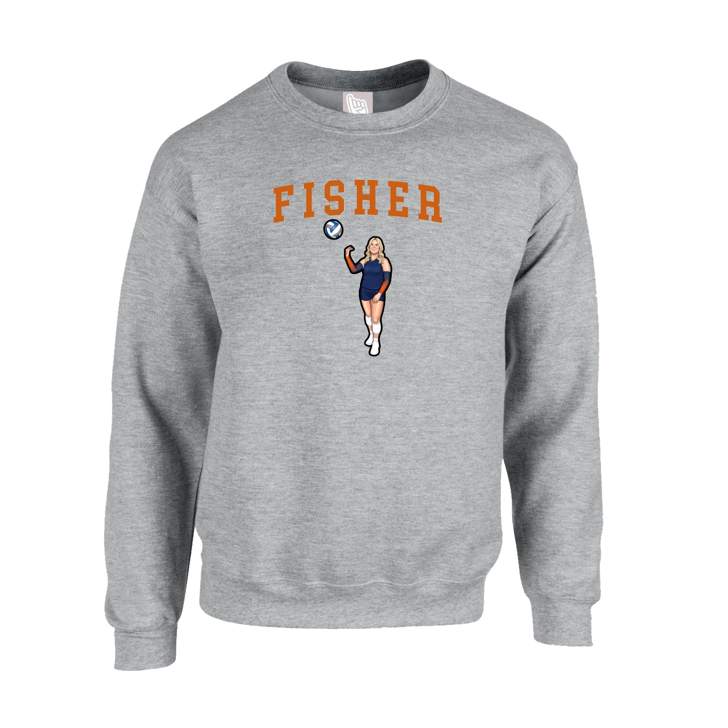 Fleece Crew — Shirsey in Grey