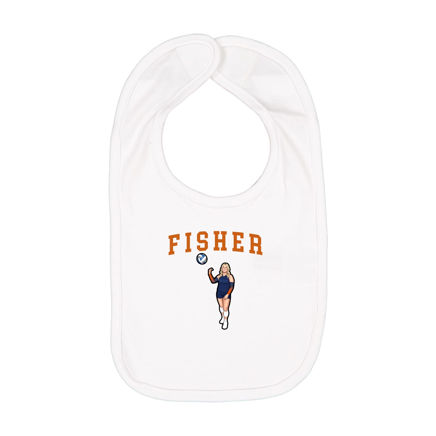 Infant Bib — Shirsey in White