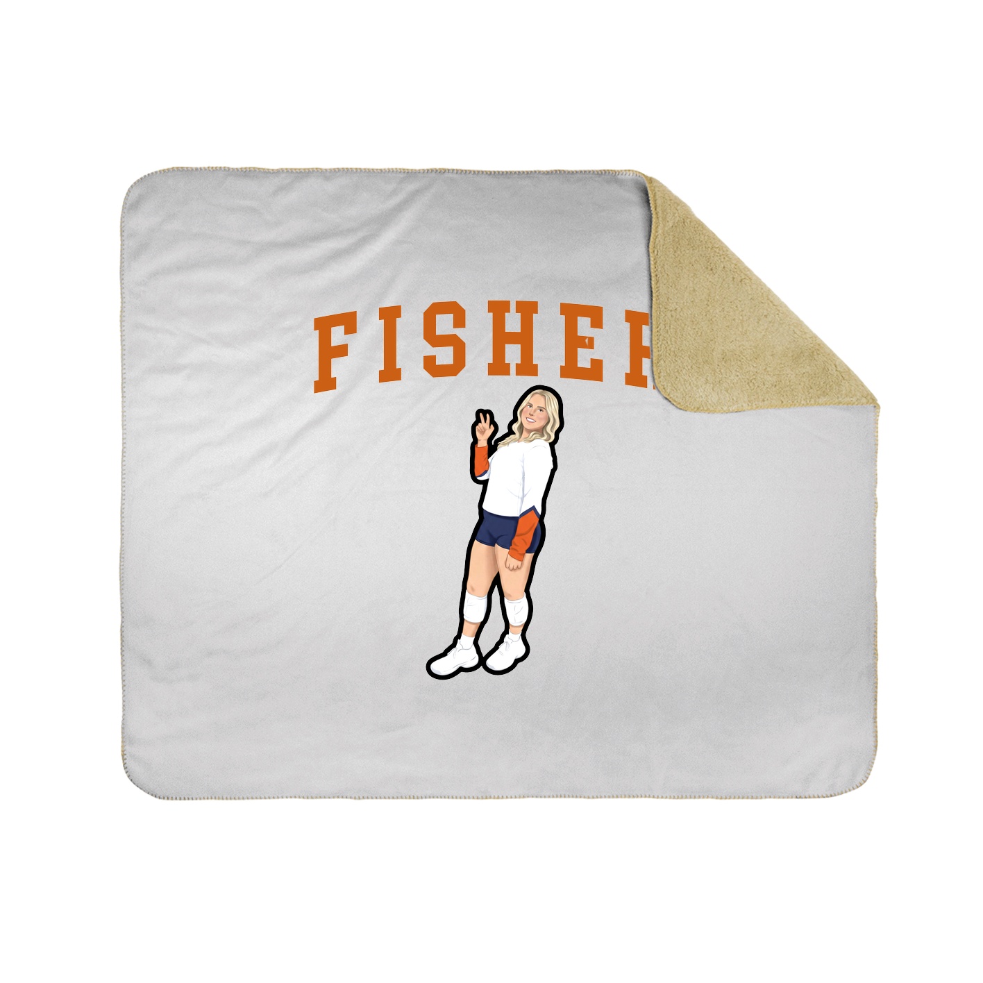 Throw Blanket — Shirsey in White