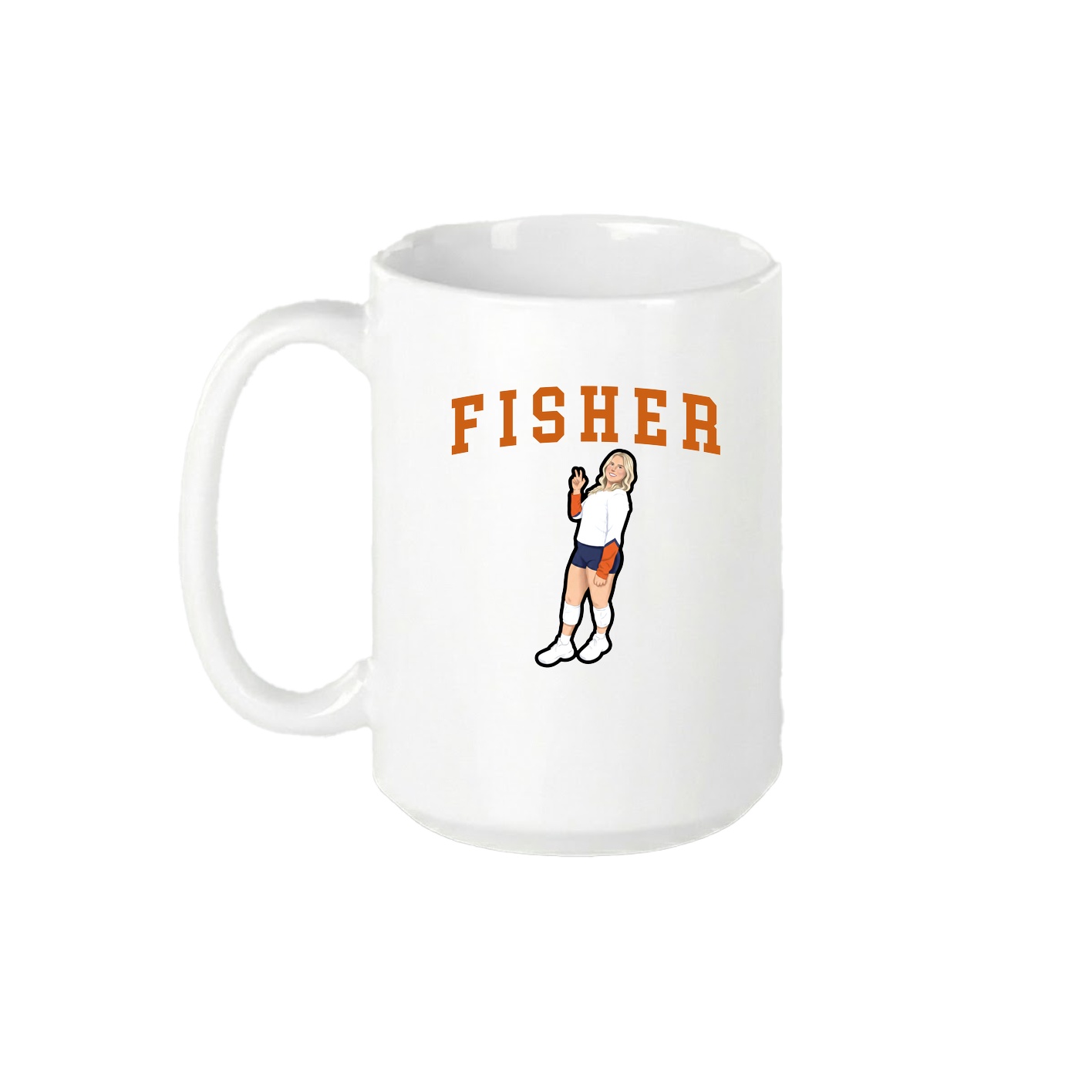 15oz Coffee Mug — Shirsey in White