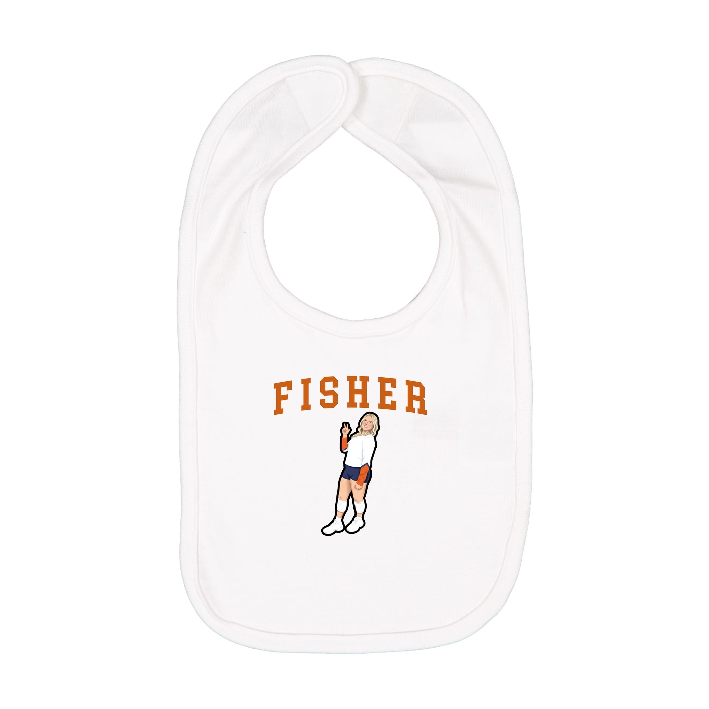 Infant Bib — Shirsey in White