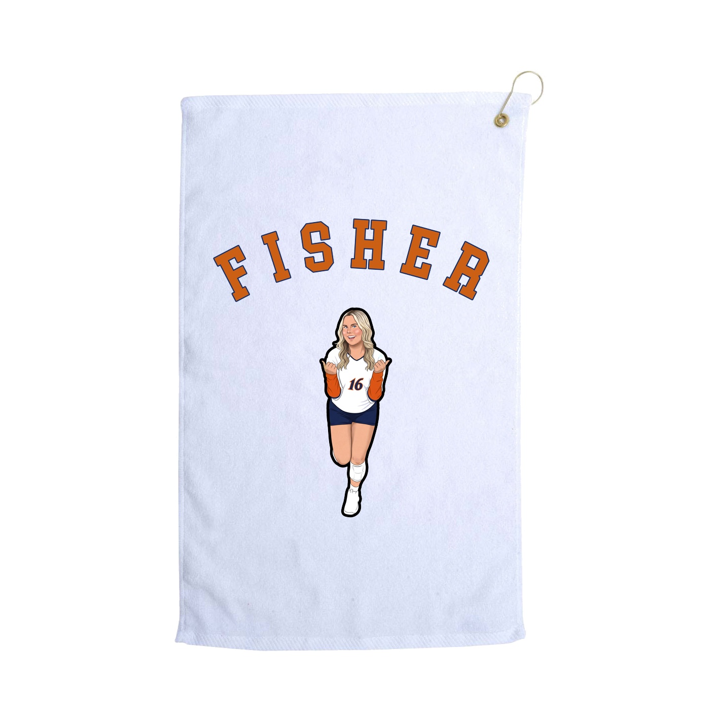Golf Towel — Shirsey Arch in White