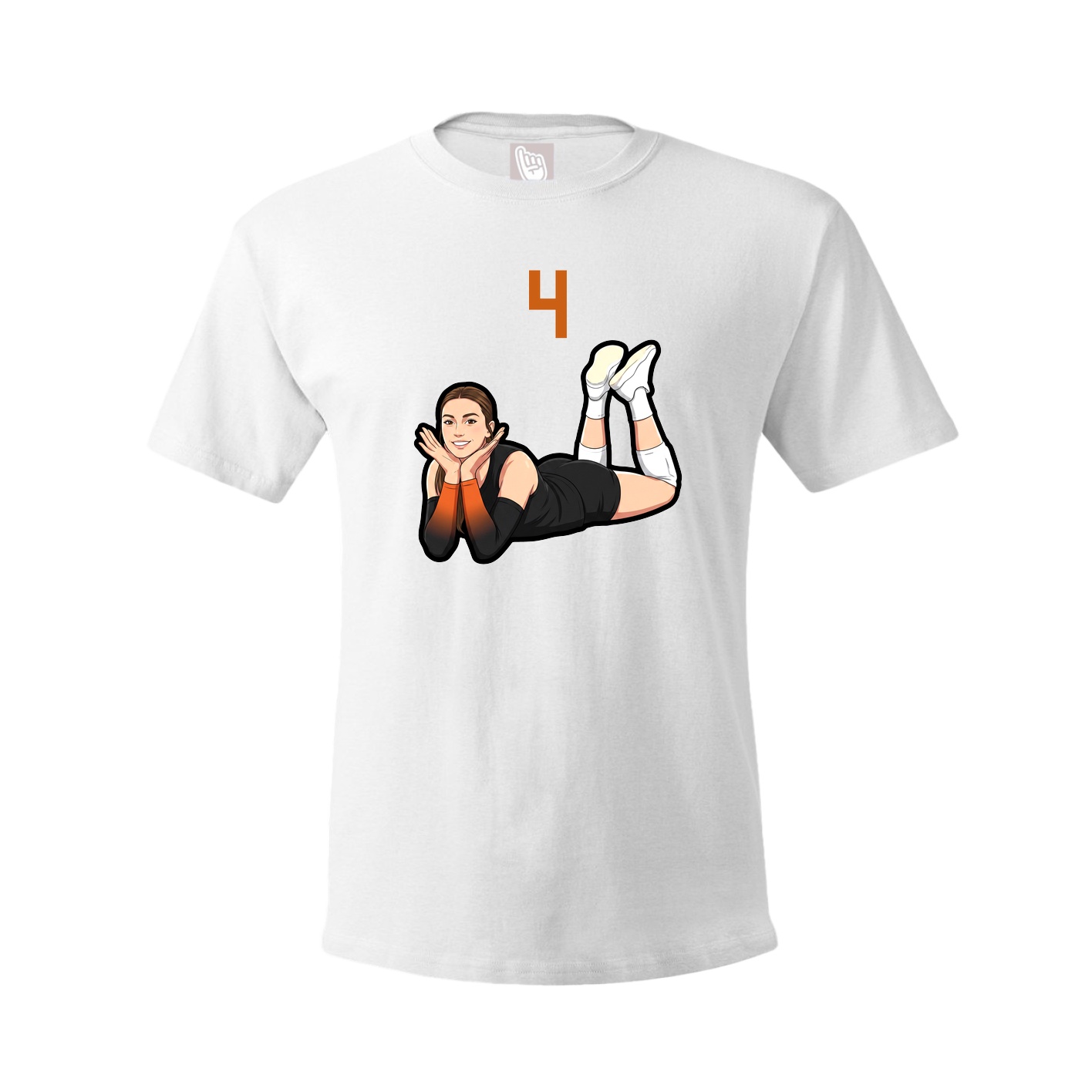 Tee — Number Top in White