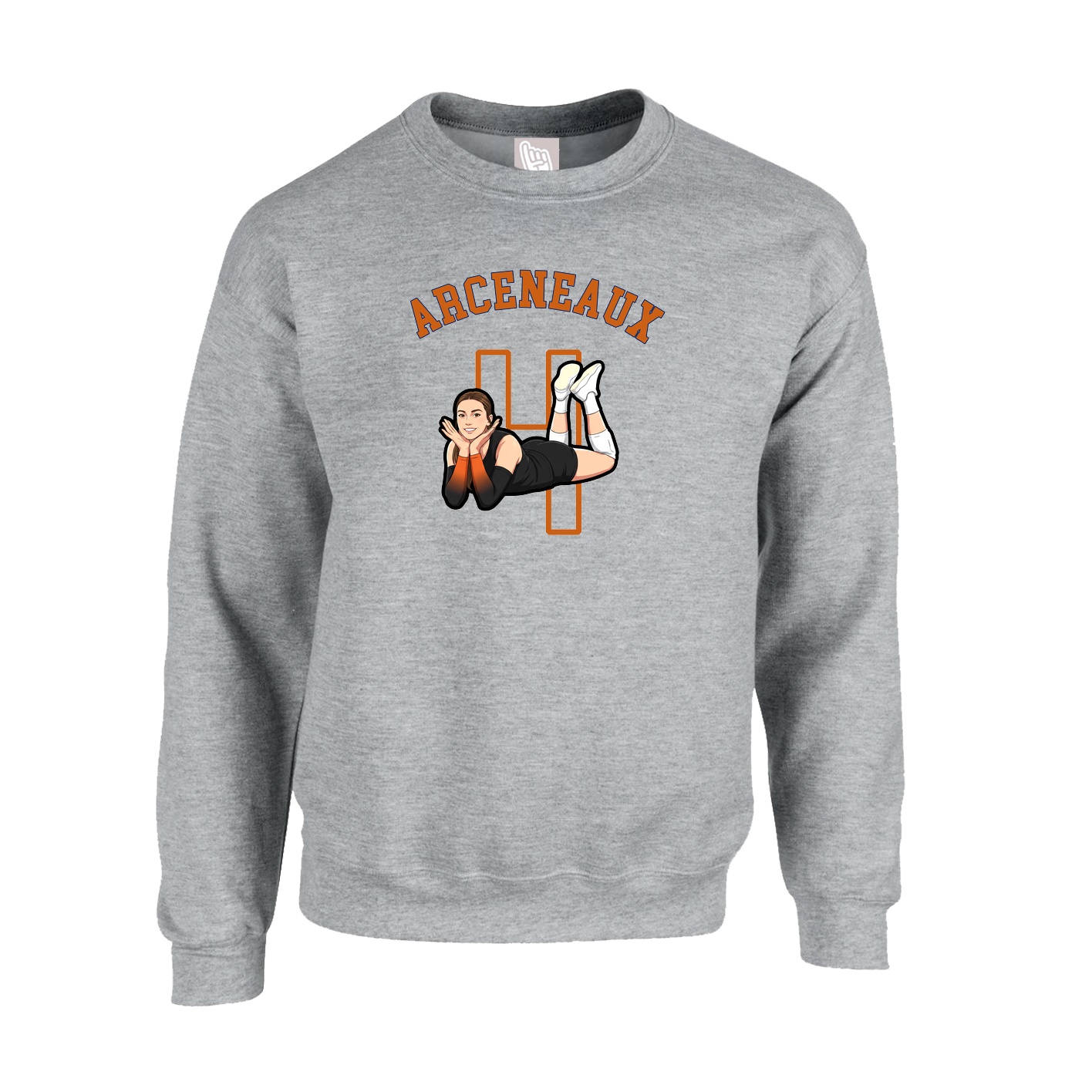 Fleece Crew — Shirsey Arch in Grey