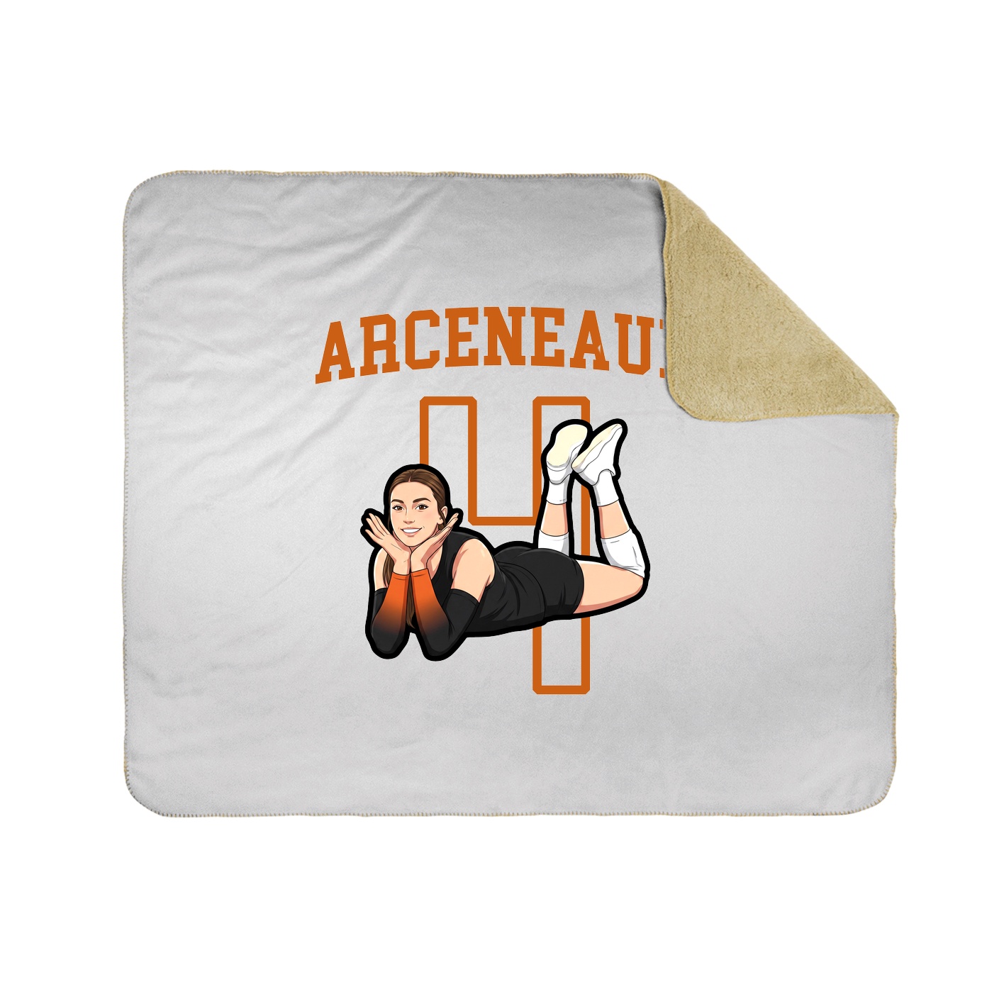 Throw Blanket — Shirsey in White