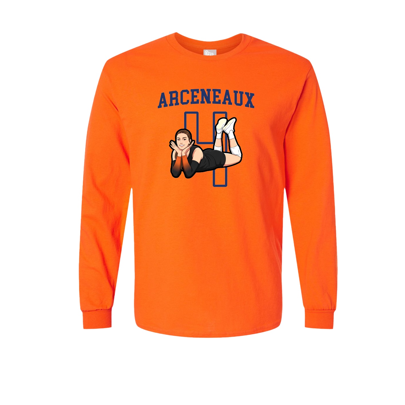 Long Sleeve Tee — Shirsey in Orange