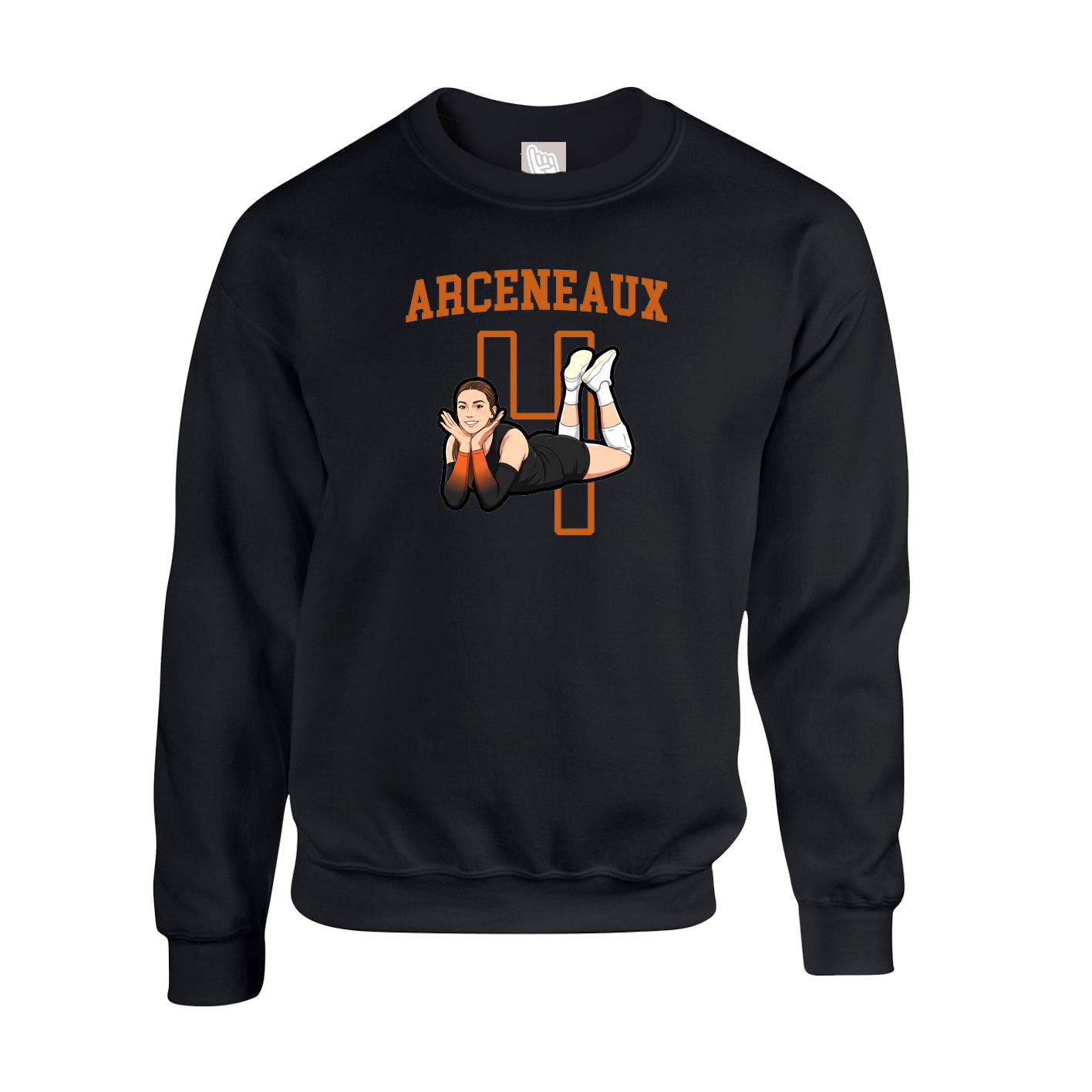 Fleece Crew — Shirsey in Black