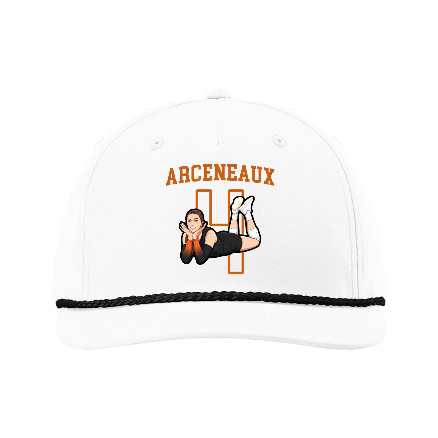 Five-Panel Classic Rope Cap — Shirsey in White