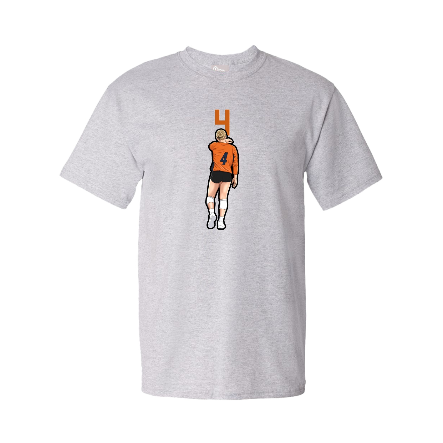 Youth Tee — Number Top in Grey