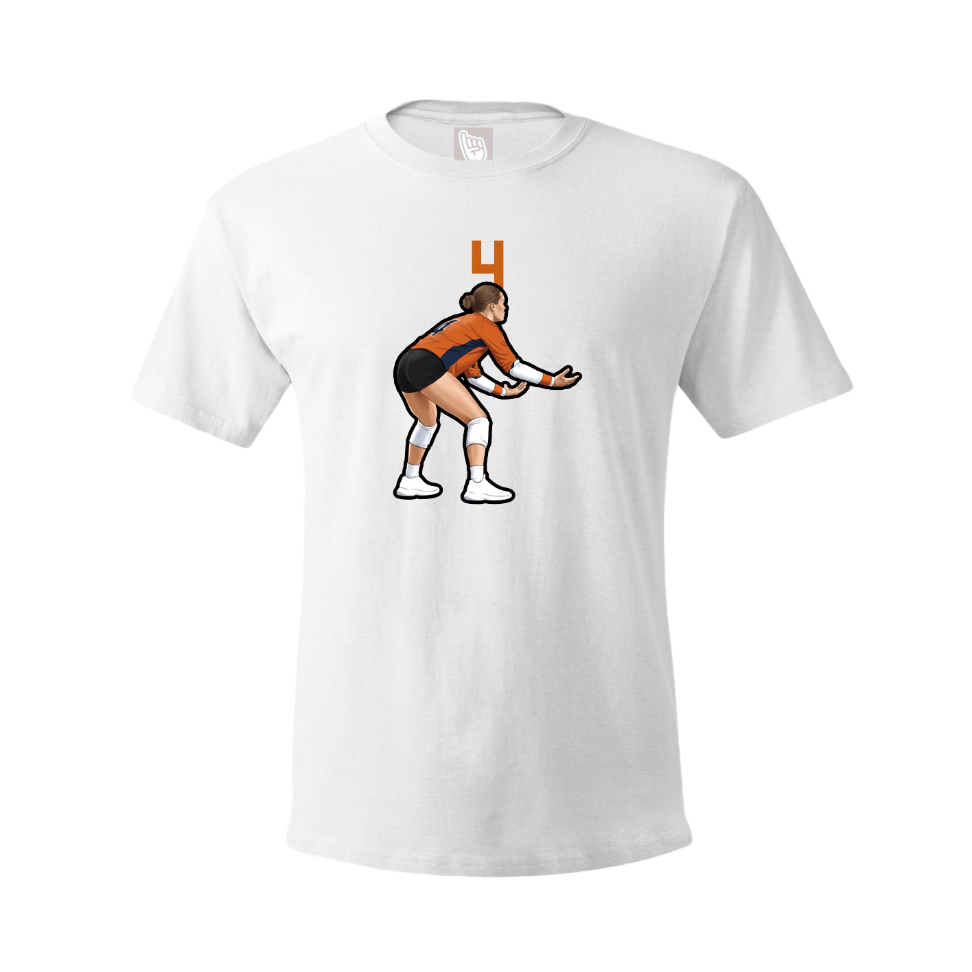Tee — Number Top in White