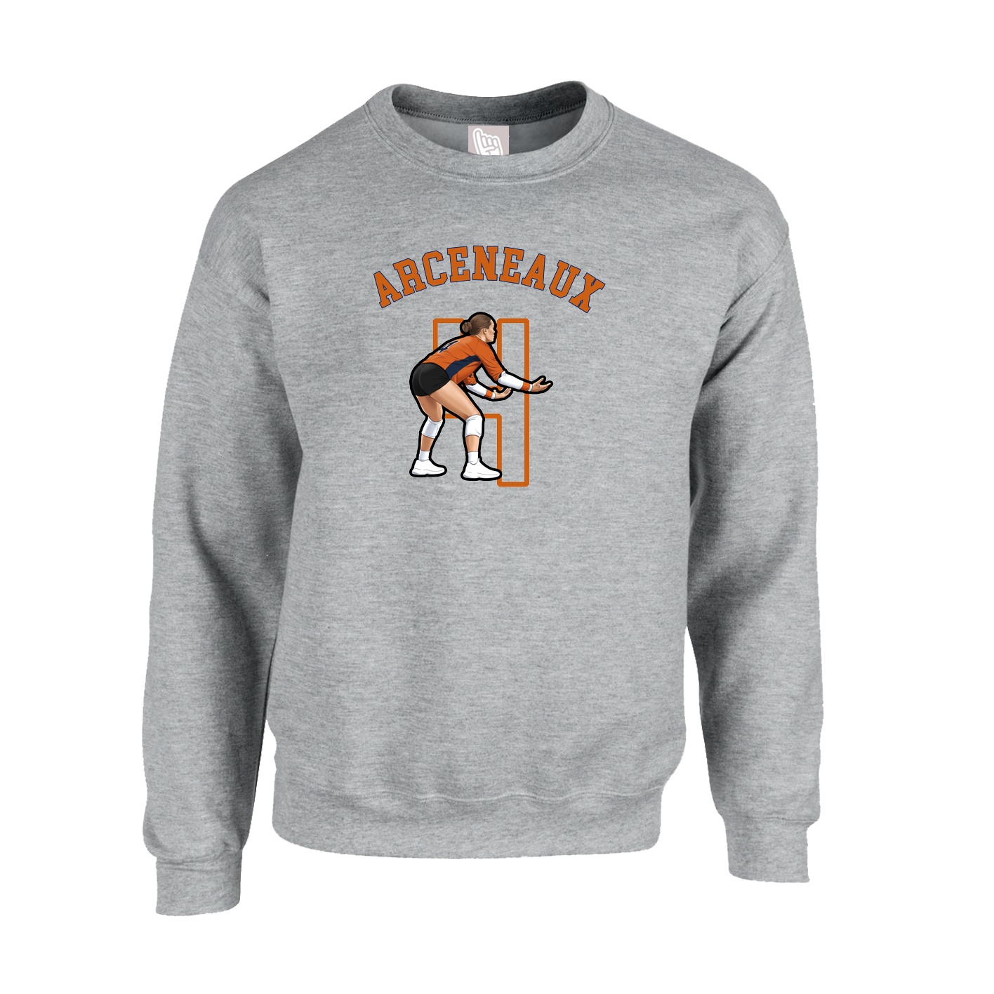 Fleece Crew — Shirsey Arch in Grey