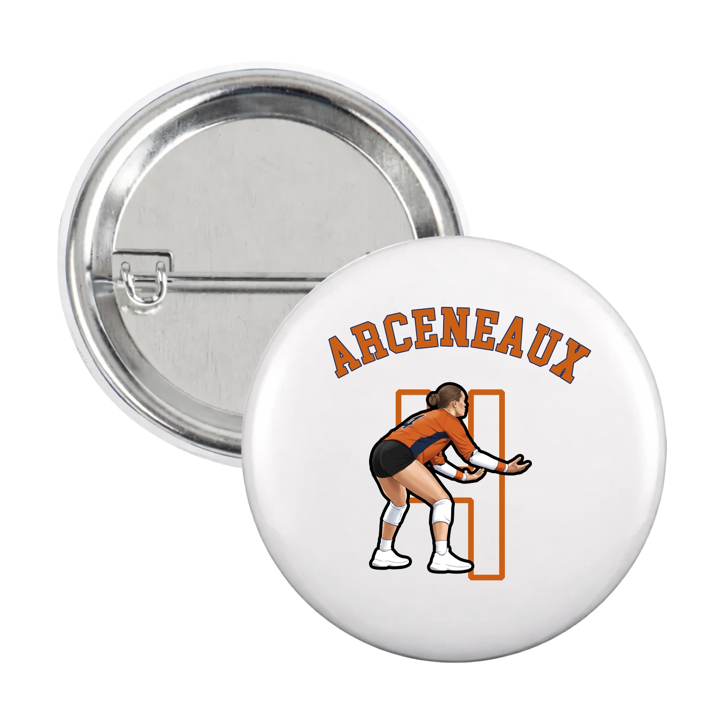 Game Day Button — Shirsey Arch in White