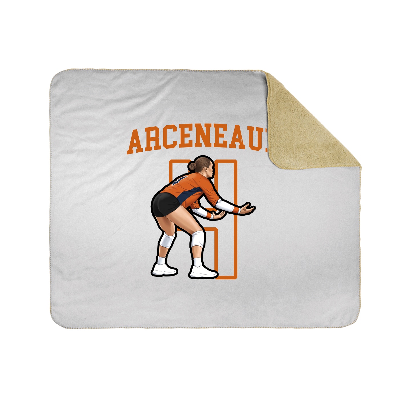 Throw Blanket — Shirsey in White