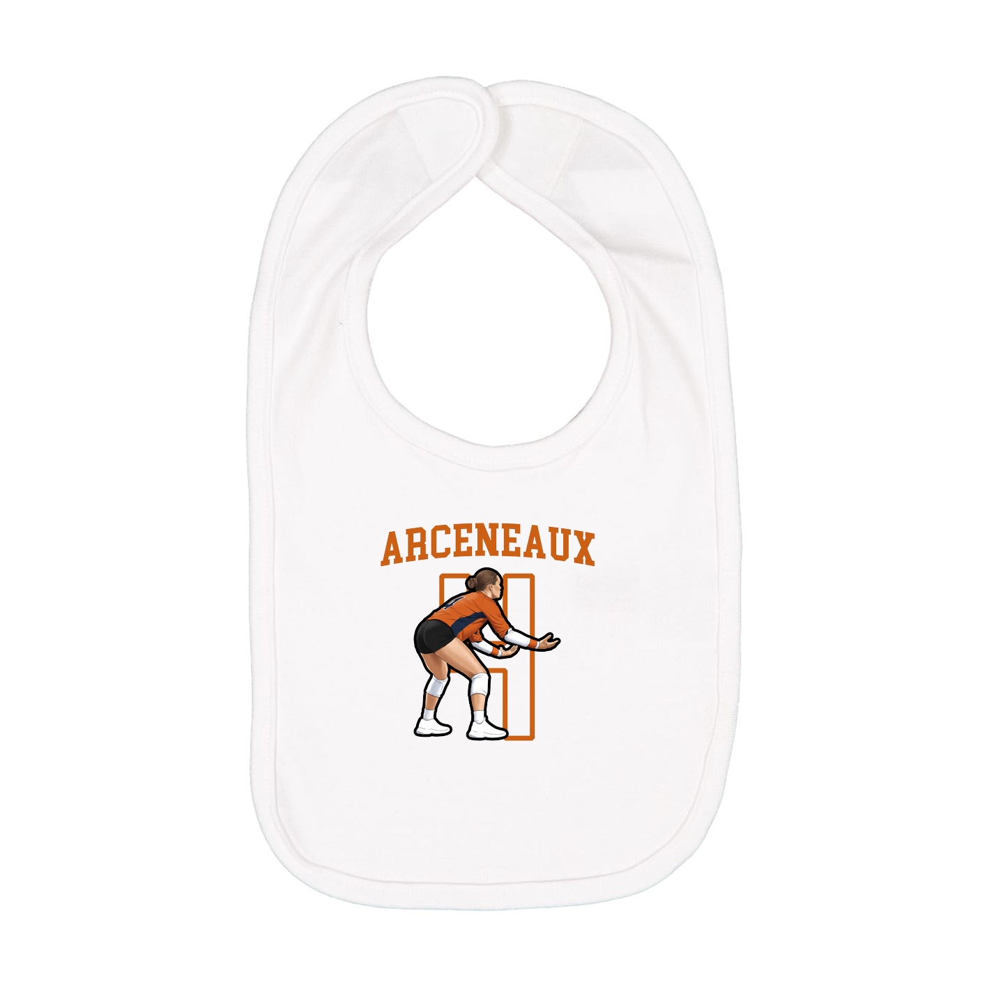 Infant Bib — Shirsey in White