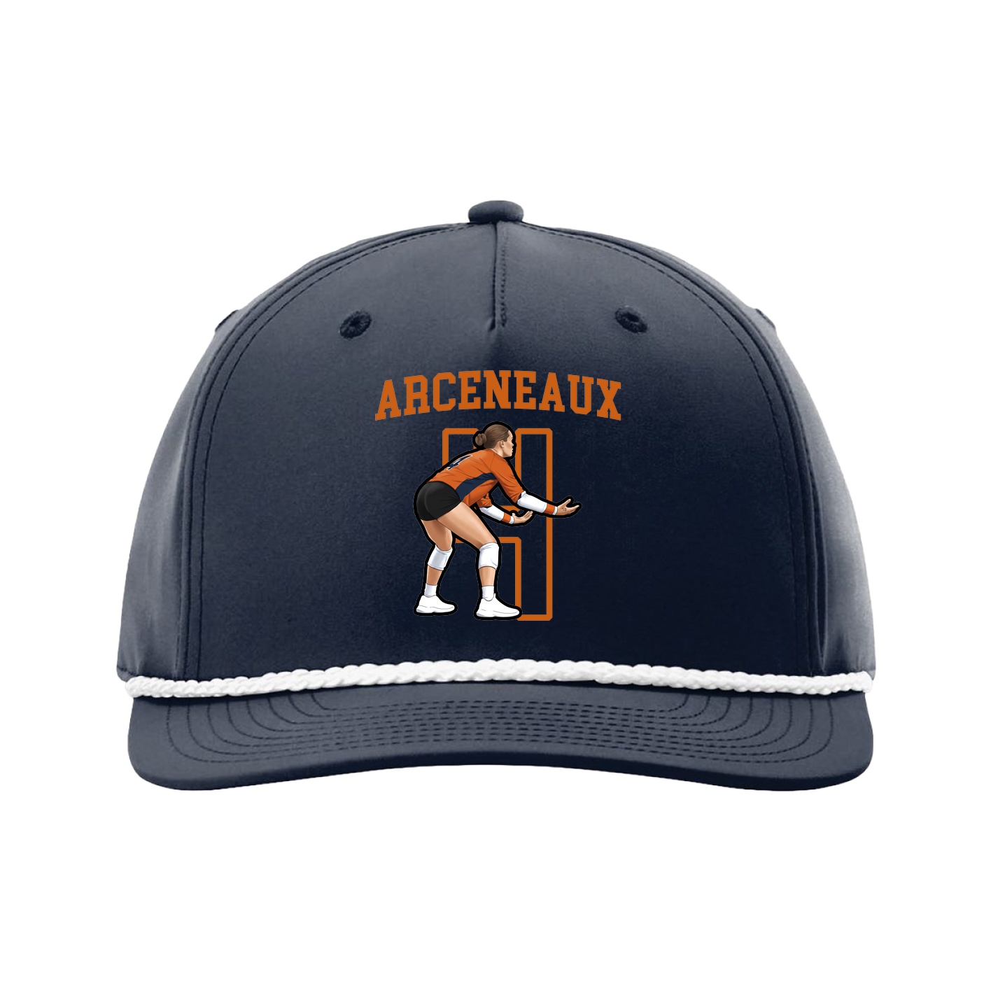 Five-Panel Classic Rope Cap — Shirsey in Navy