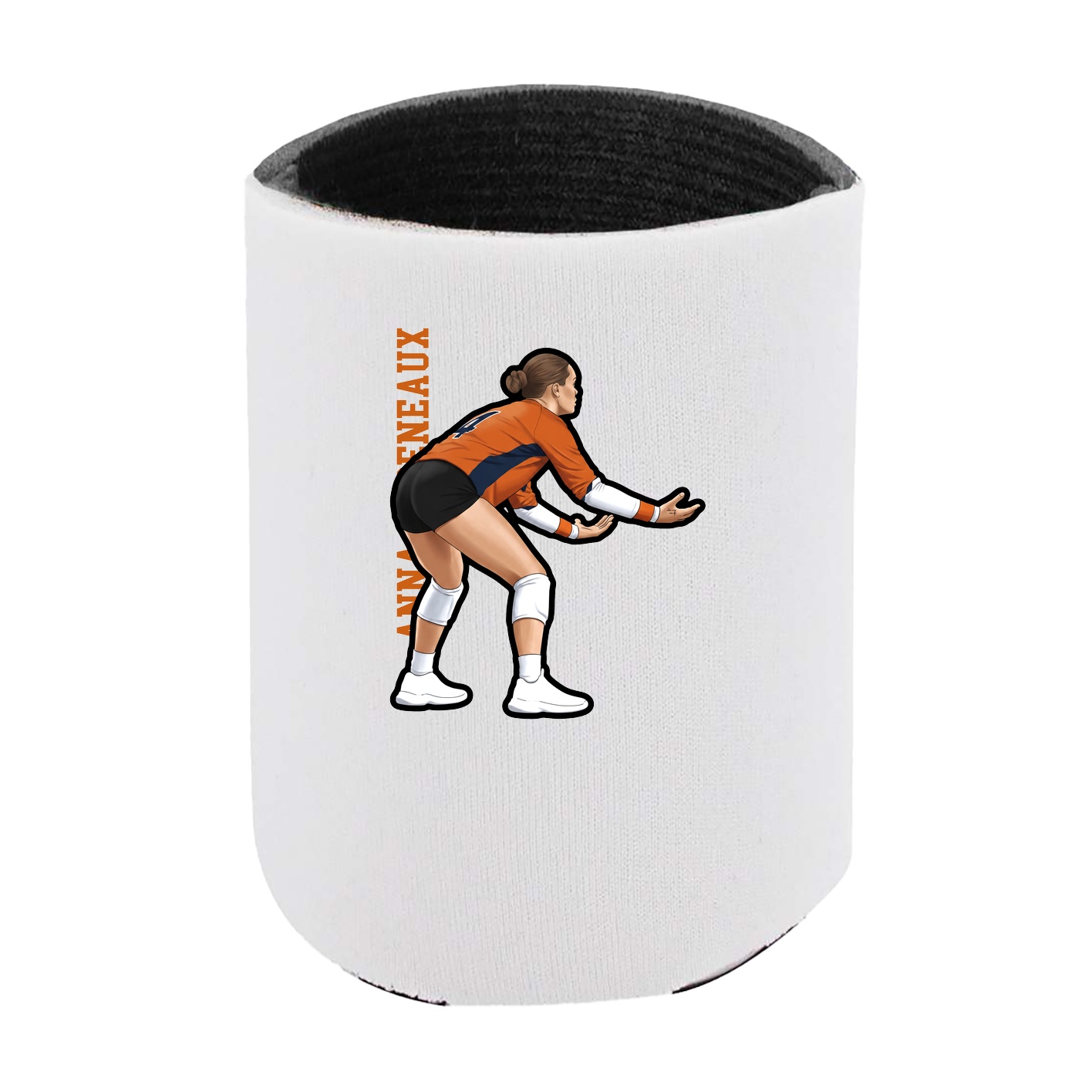 Can Holder — Name Vertical in White