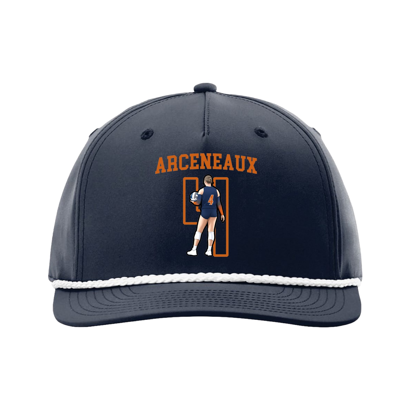 Five-Panel Classic Rope Cap — Shirsey in Navy
