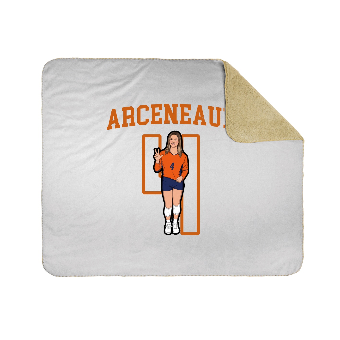 50x60 Sherpa Lined Throw Blanket
