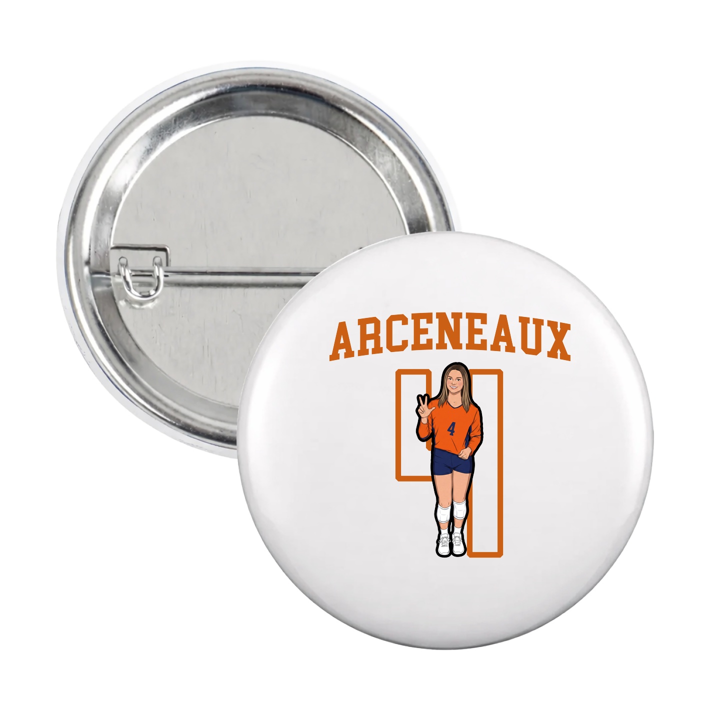 Game Day Button — Shirsey in White