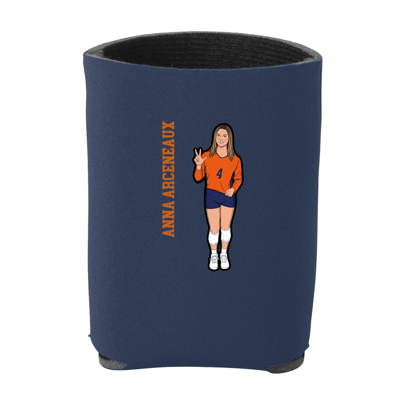 Can Holder — Name Vertical in Navy