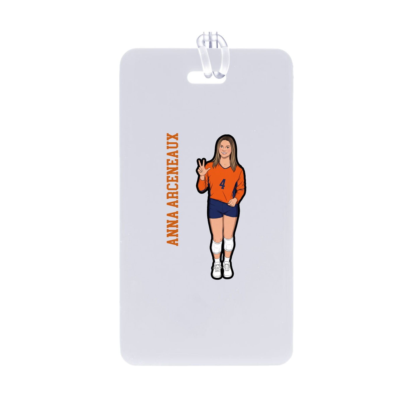 Bag Tag — Name Vertical in Classic