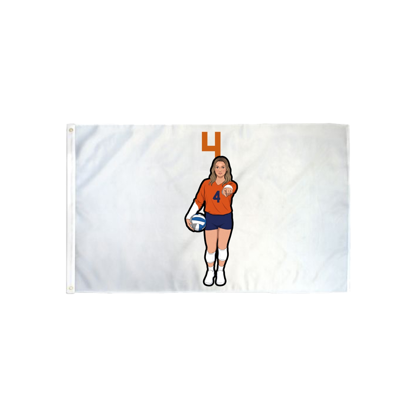 3x5 Flag — Number Top in Classic