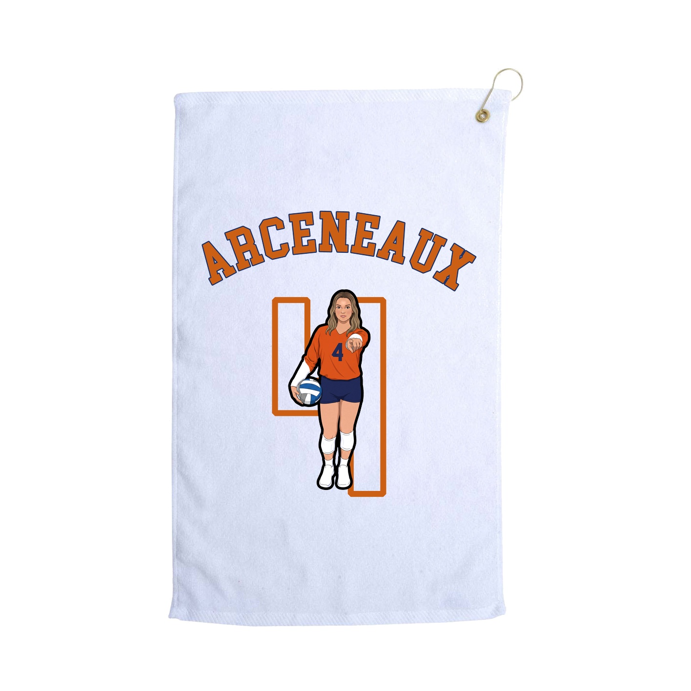 Golf Towel — Shirsey Arch in White