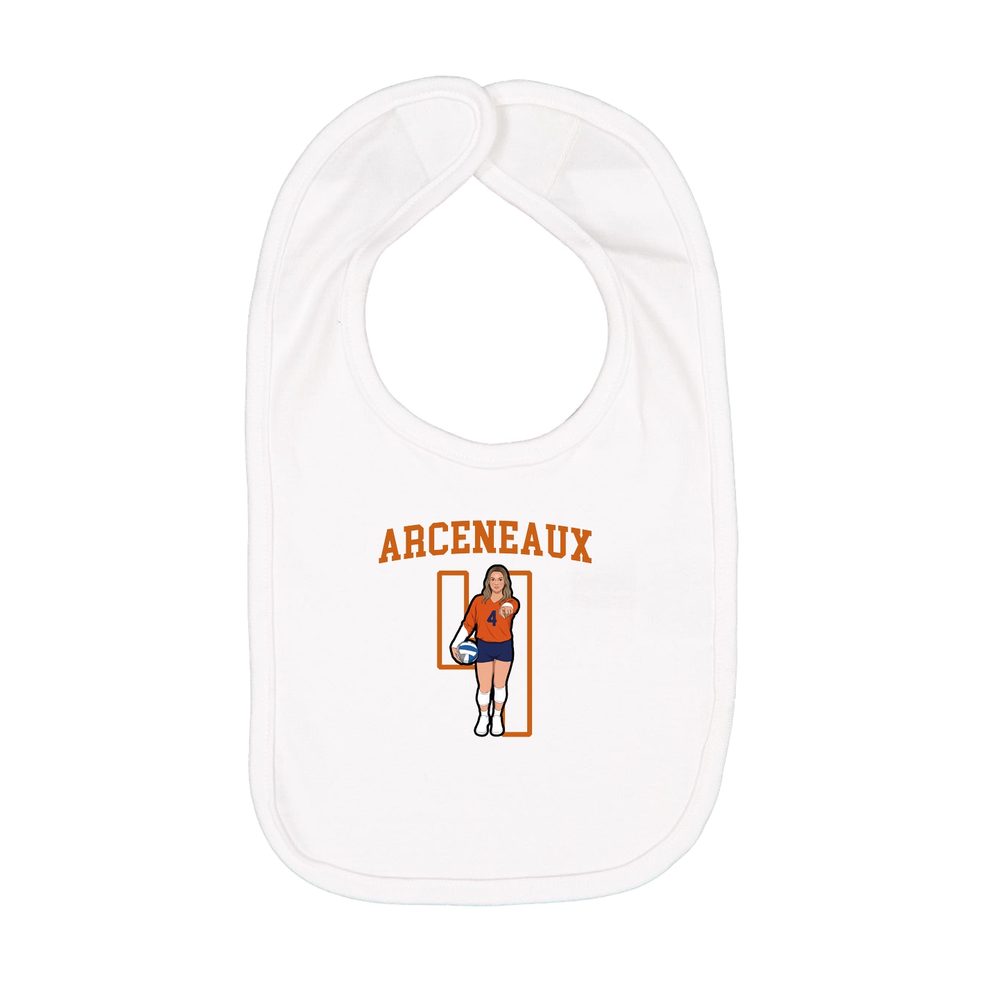 Infant Bib — Shirsey in White