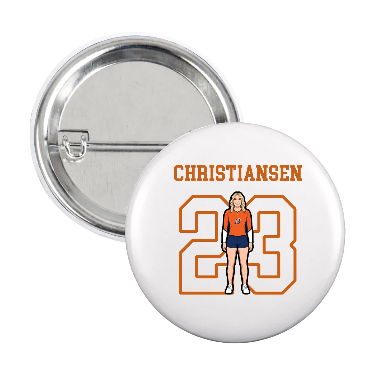 Game Day Button — Shirsey in White