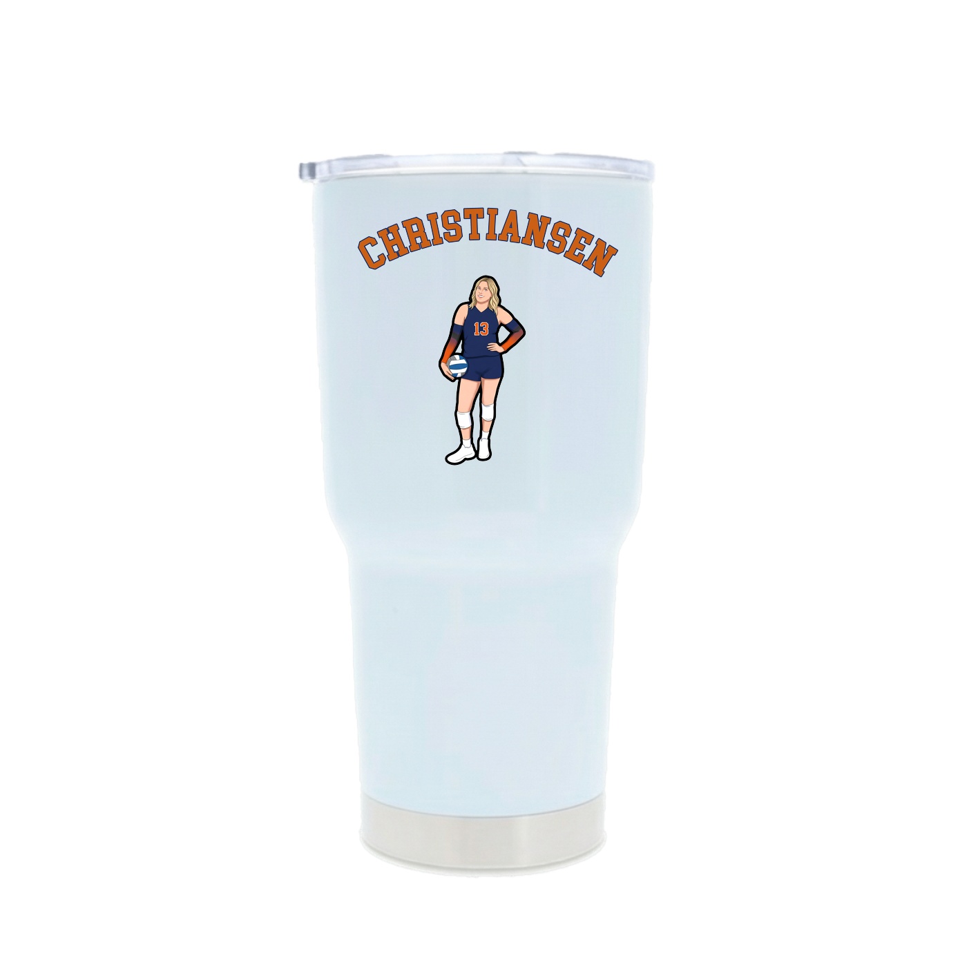 30oz Stainless Steel Tumbler — Shirsey Arch in White