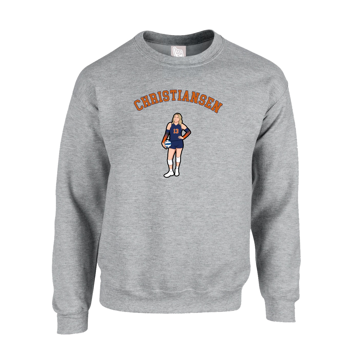Fleece Crew — Shirsey Arch in Grey