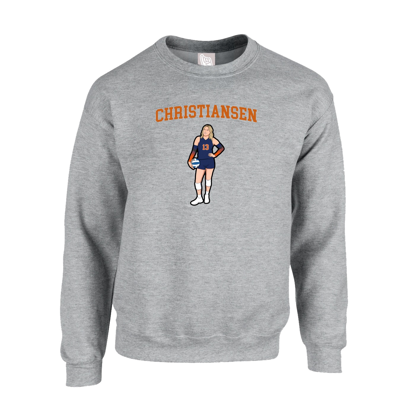 Fleece Crew — Shirsey in Grey
