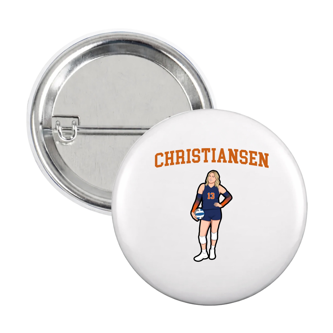 Game Day Button — Shirsey in White
