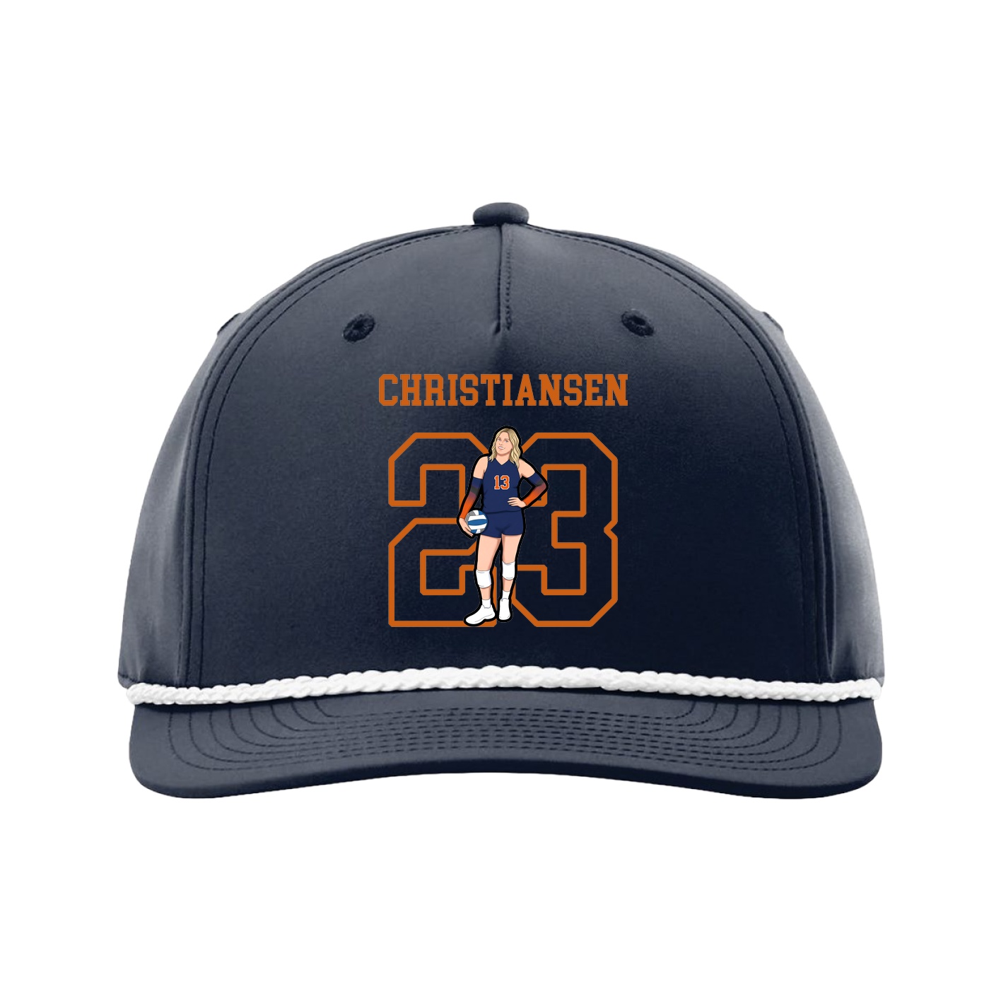 Five-Panel Classic Rope Cap — Shirsey in Navy