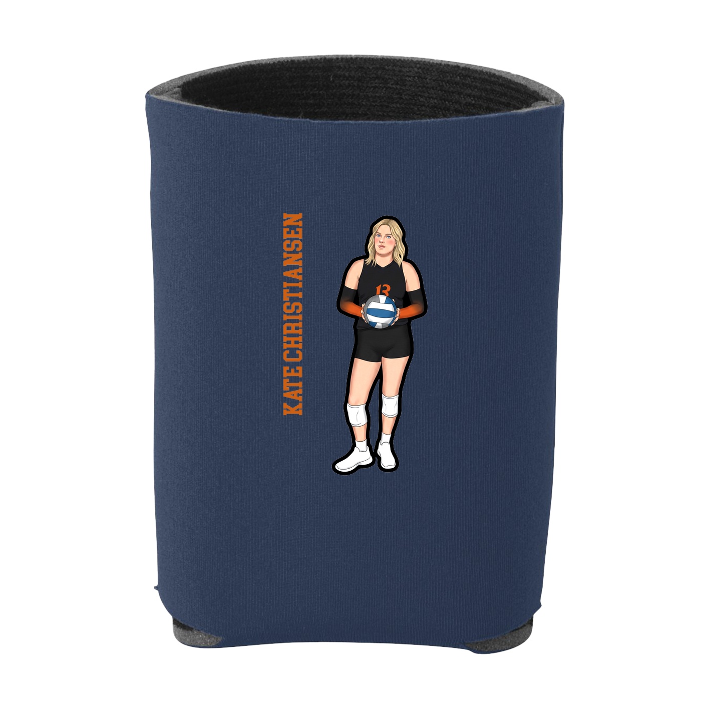 Can Holder — Name Vertical in Navy