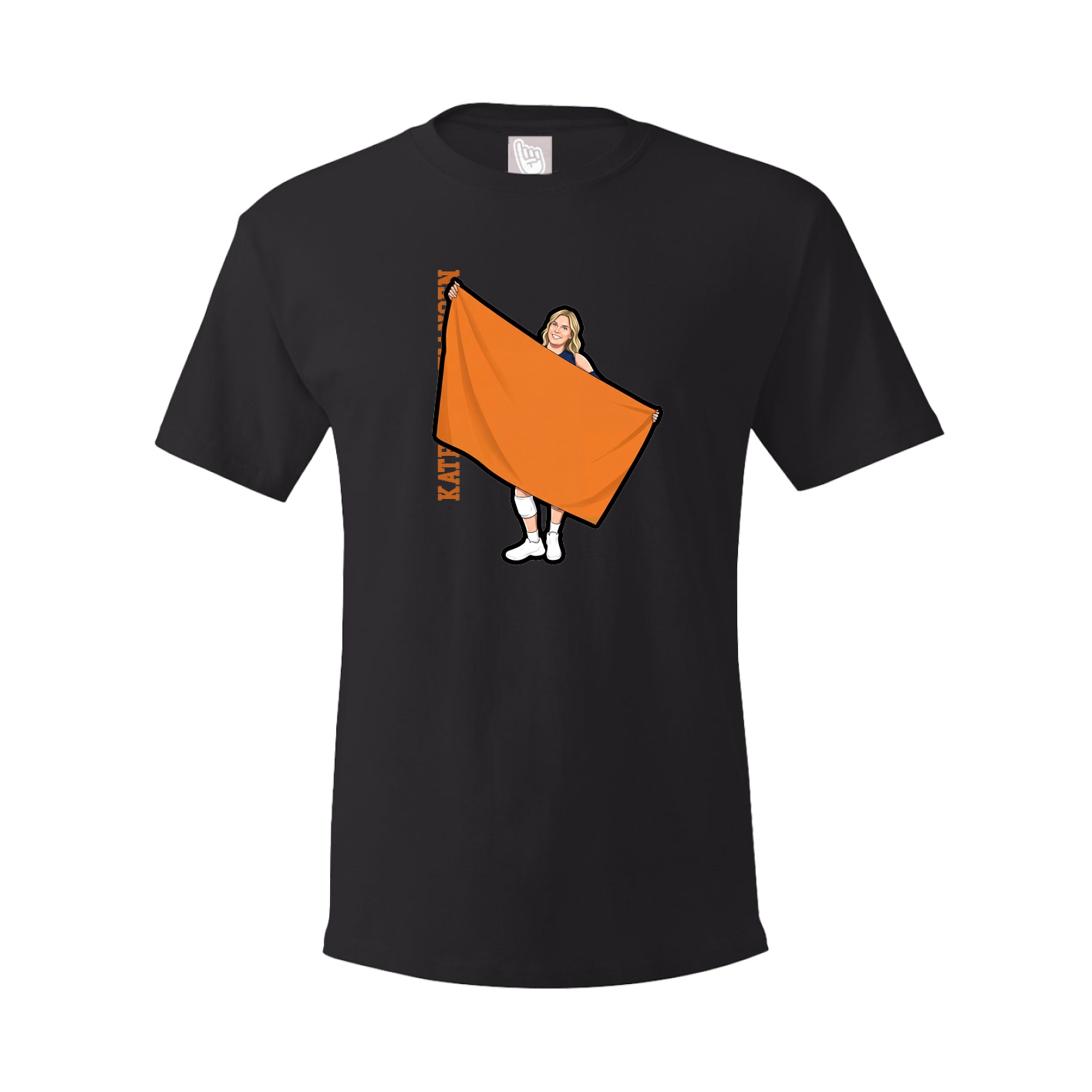 Youth Tee — Name Vertical in Black