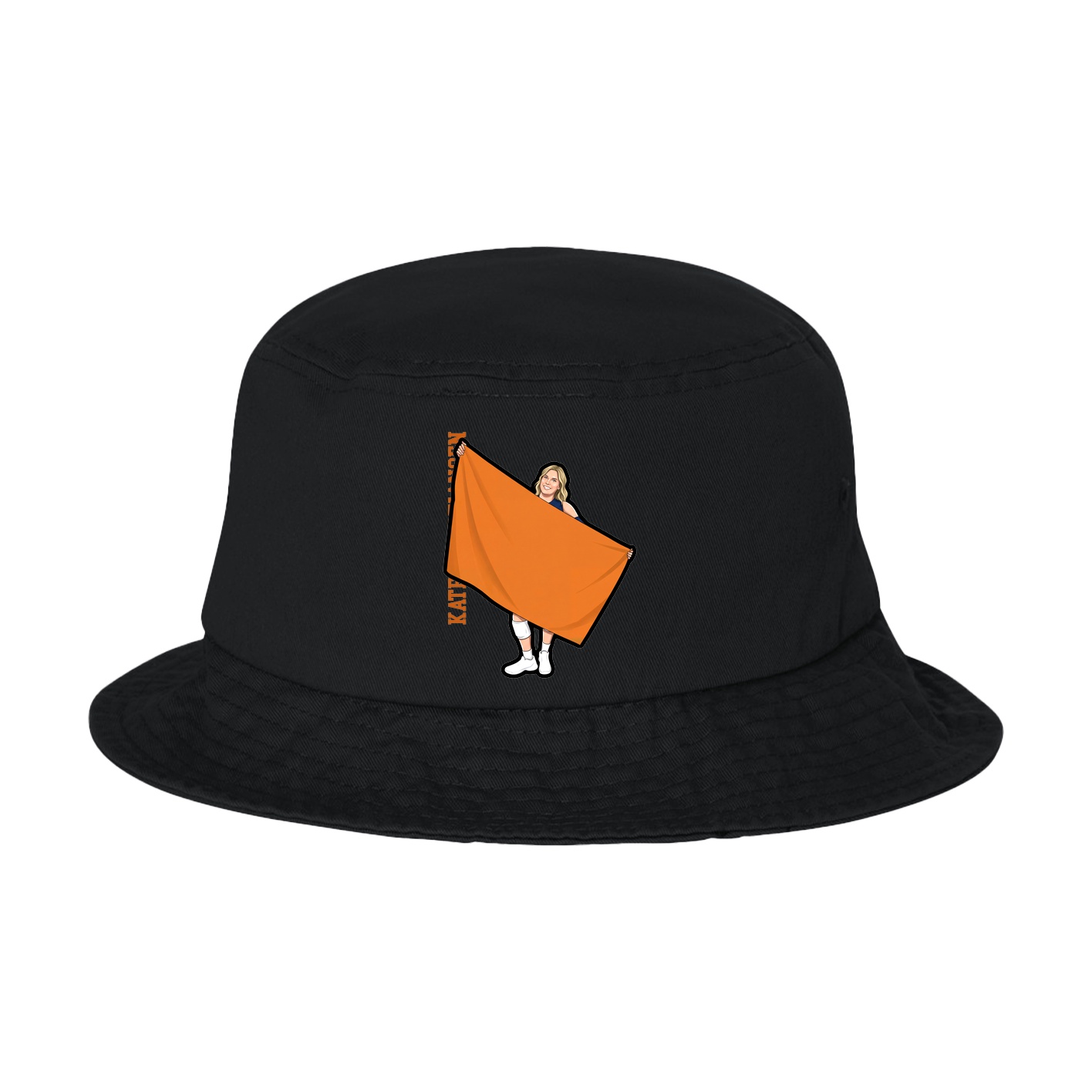 Bucket Cap — Name Vertical in Black