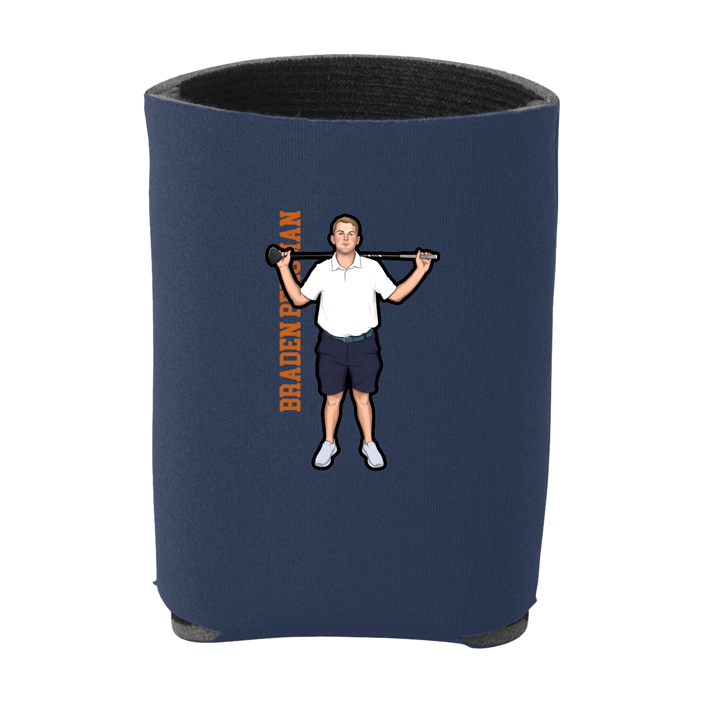 Can Holder — Name Vertical in Navy