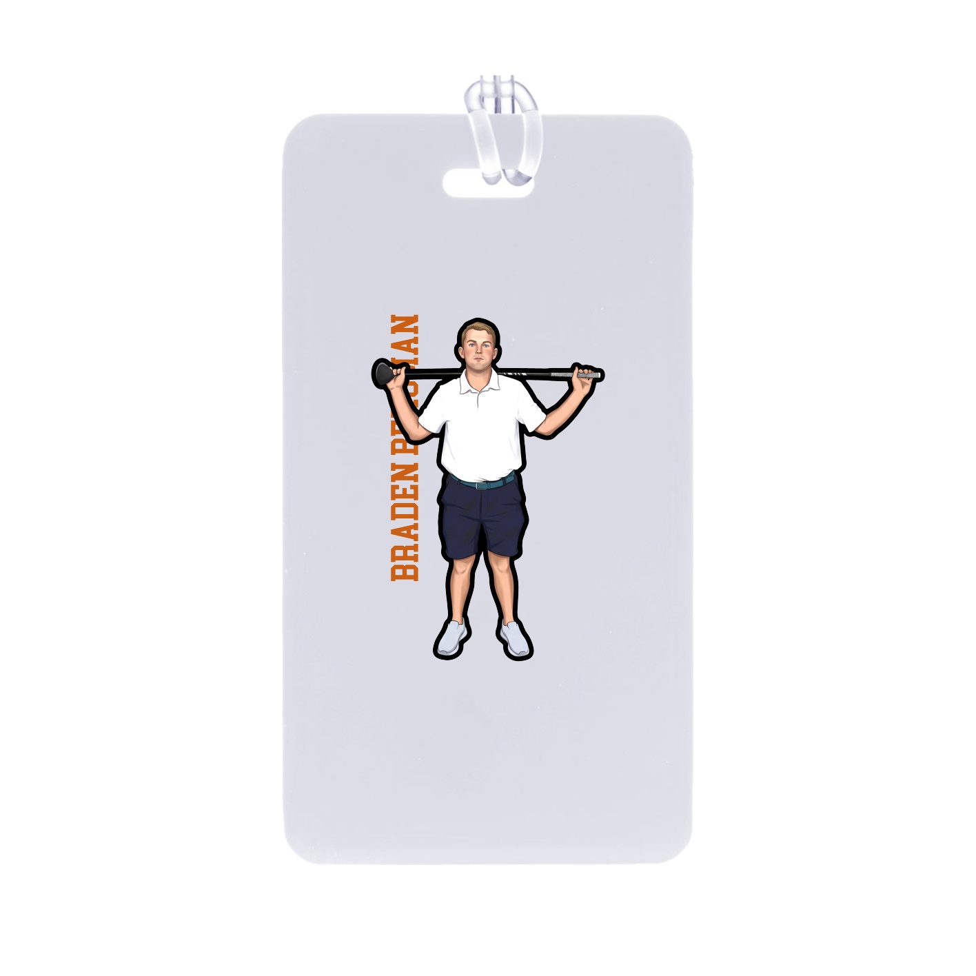 Bag Tag — Name Vertical in Classic