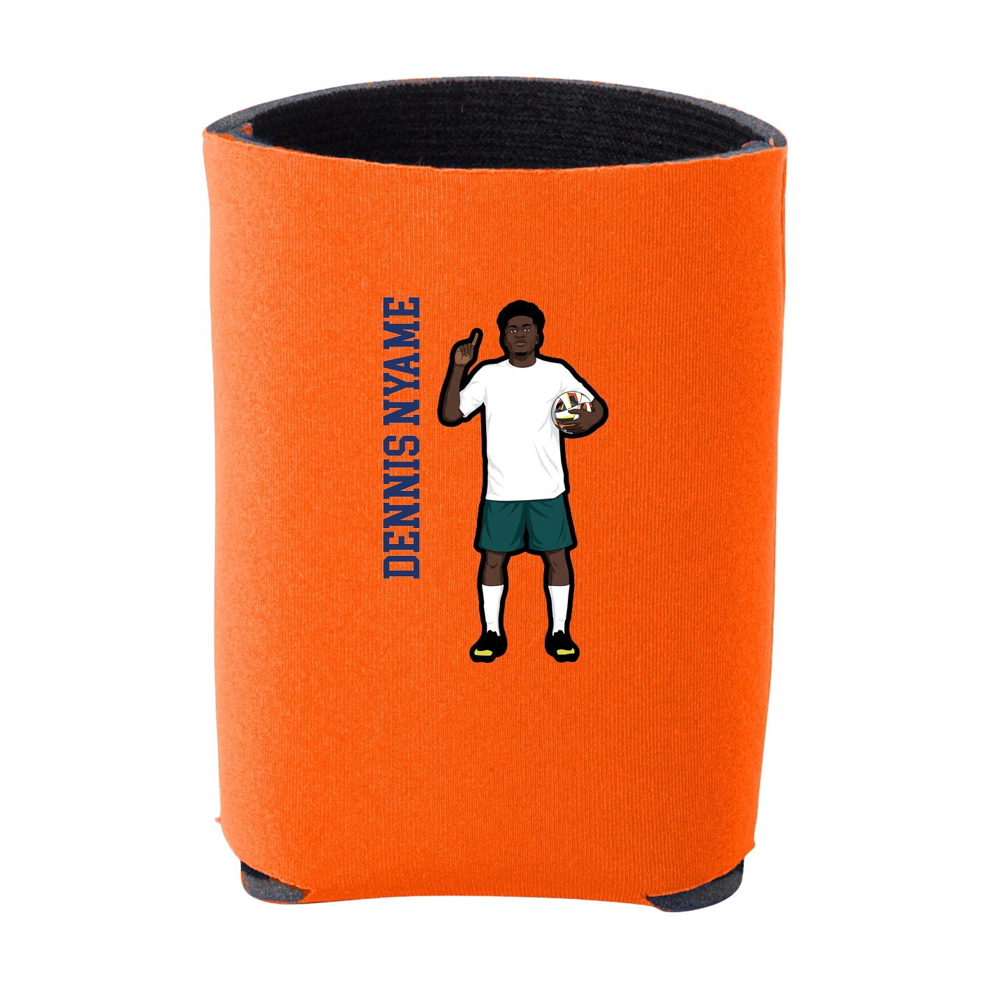 Can Holder — Name Vertical in Orange