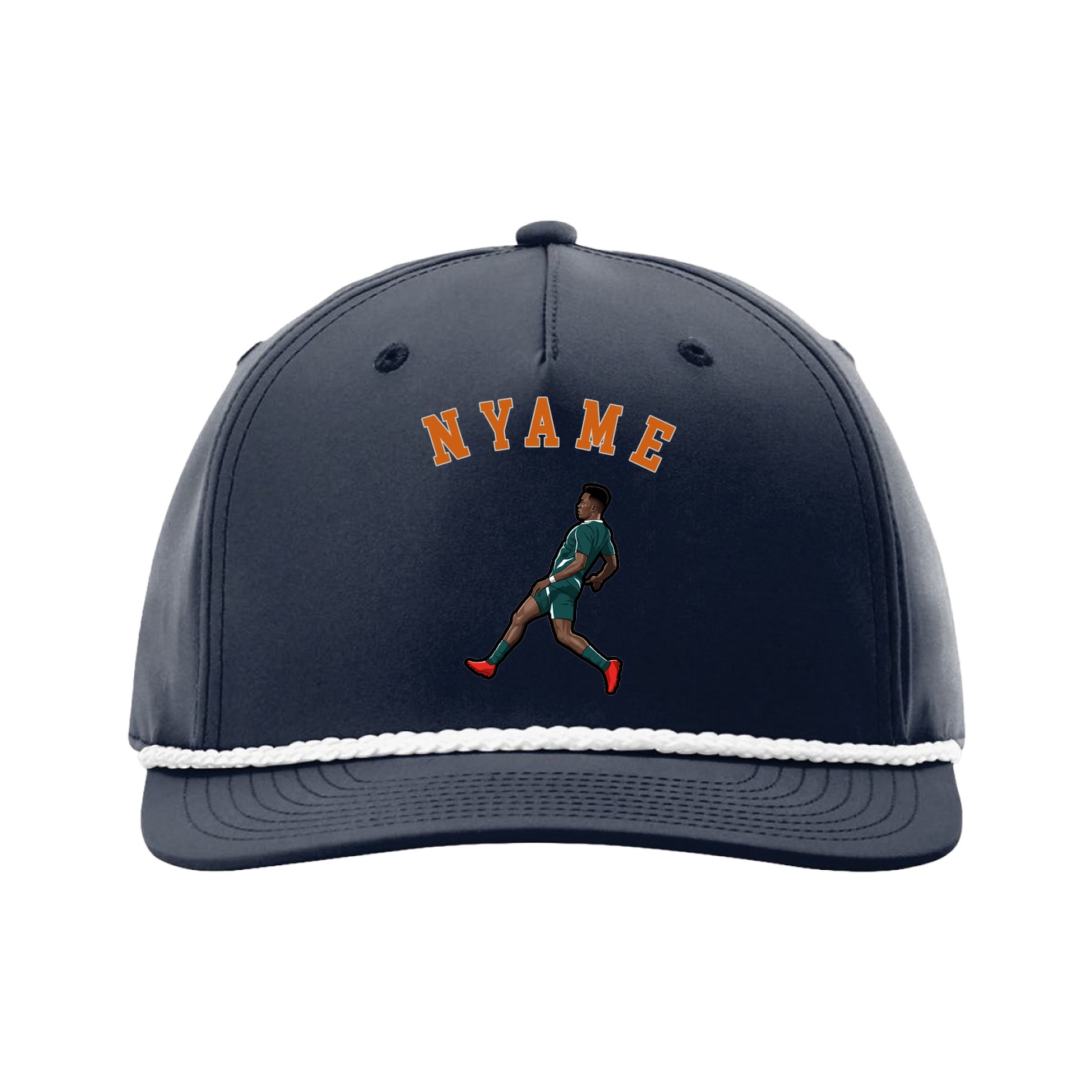 Five-Panel Classic Rope Cap — Shirsey Arch in Navy