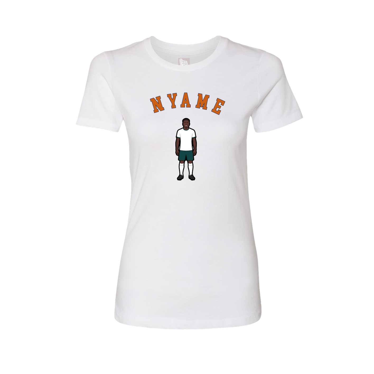 Fitted Women's Tee — Shirsey Arch in White