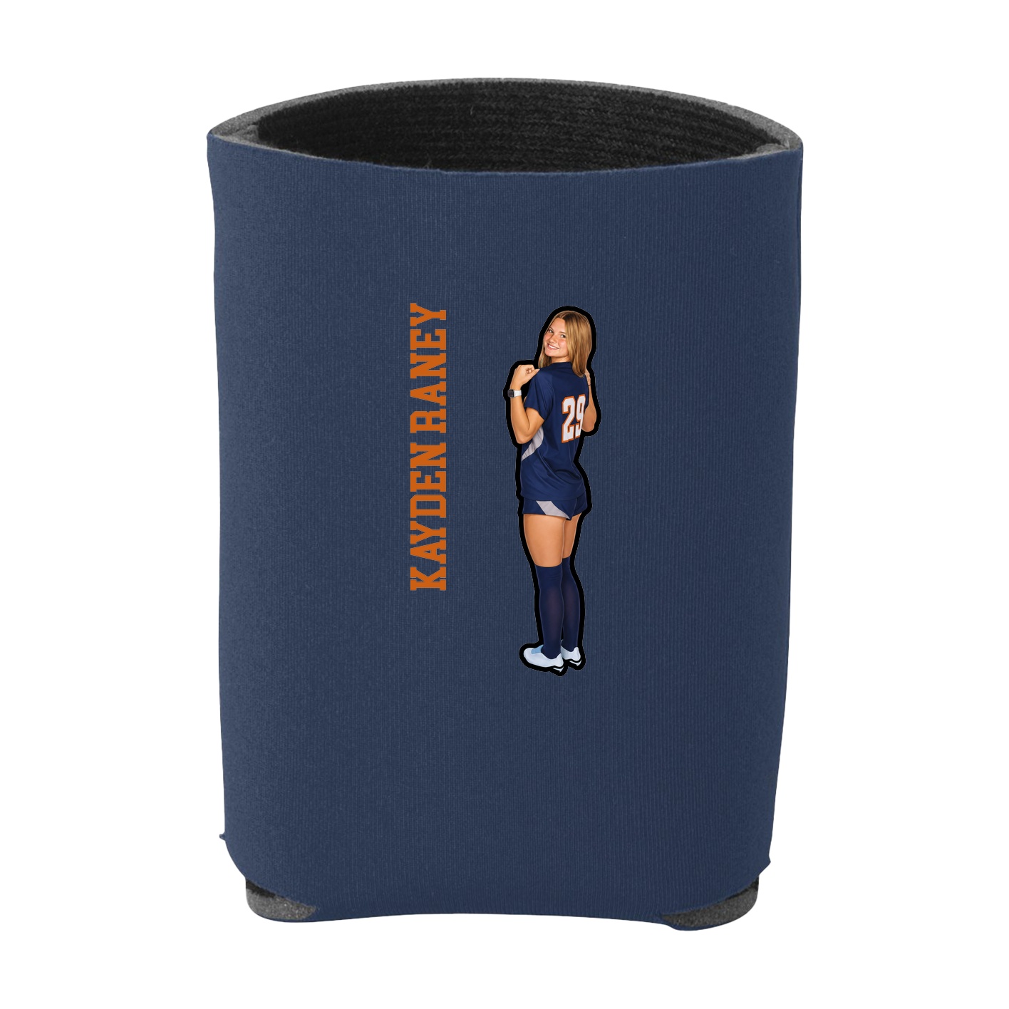Can Holder — Name Vertical in Navy