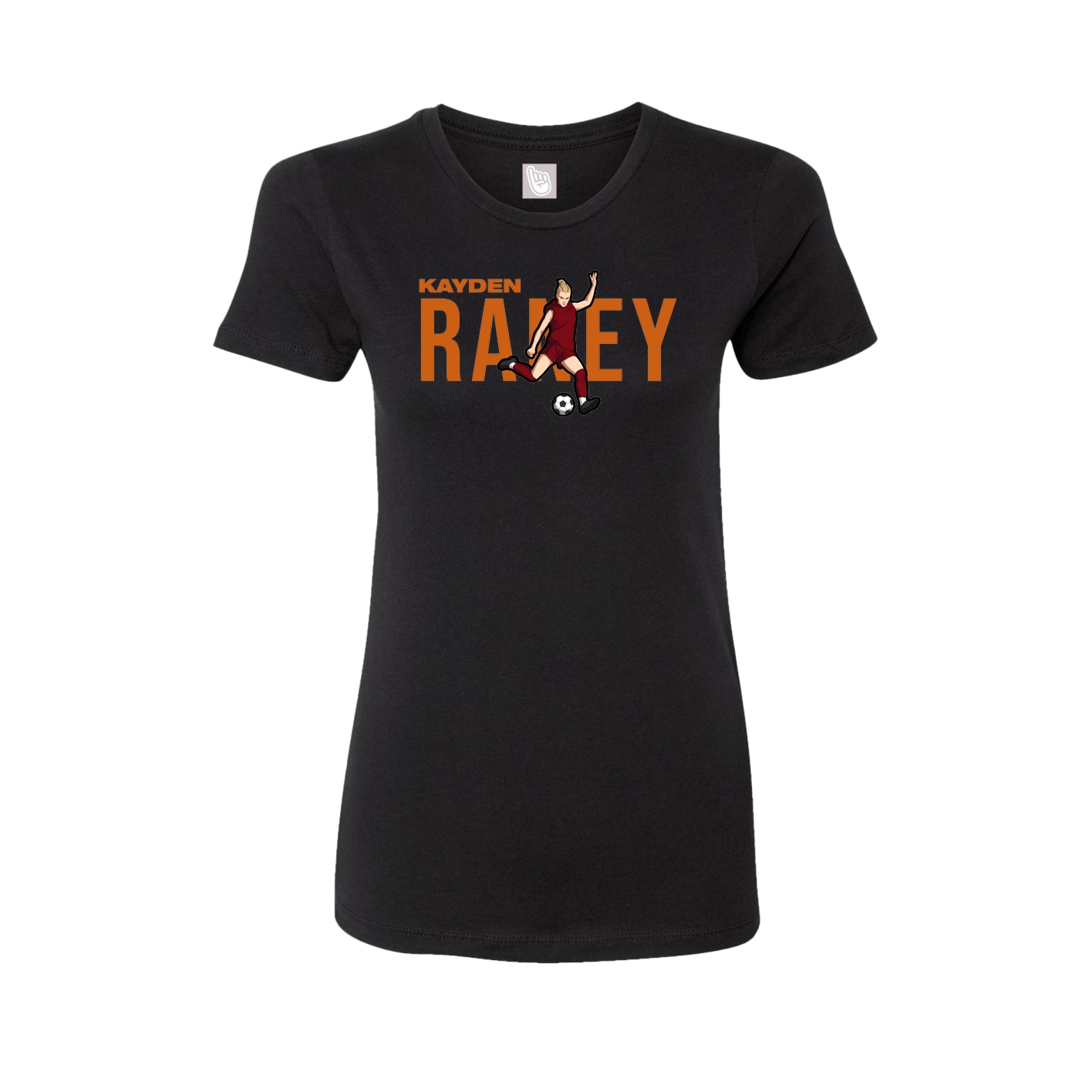 Womens Tee — Player Name in Black