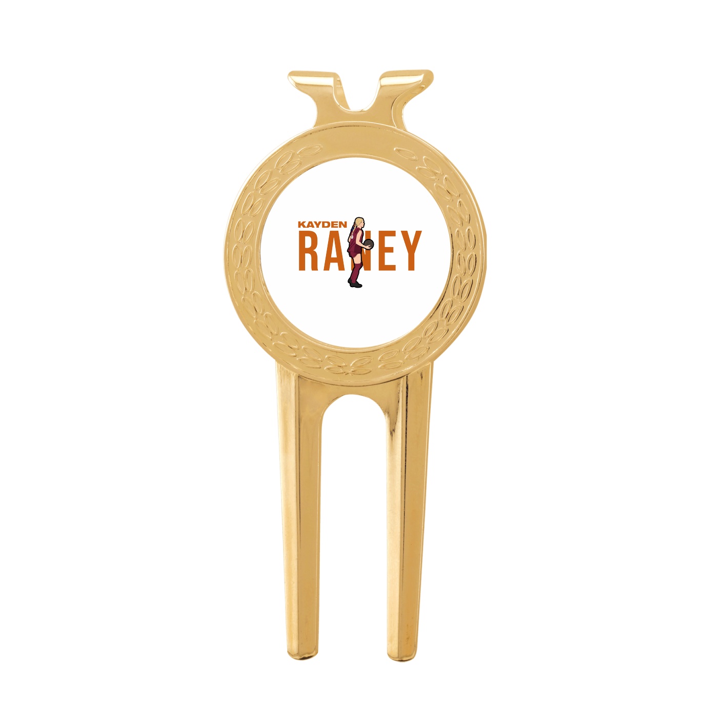 Divot Tool with Ball Marker — Player Name in Classic