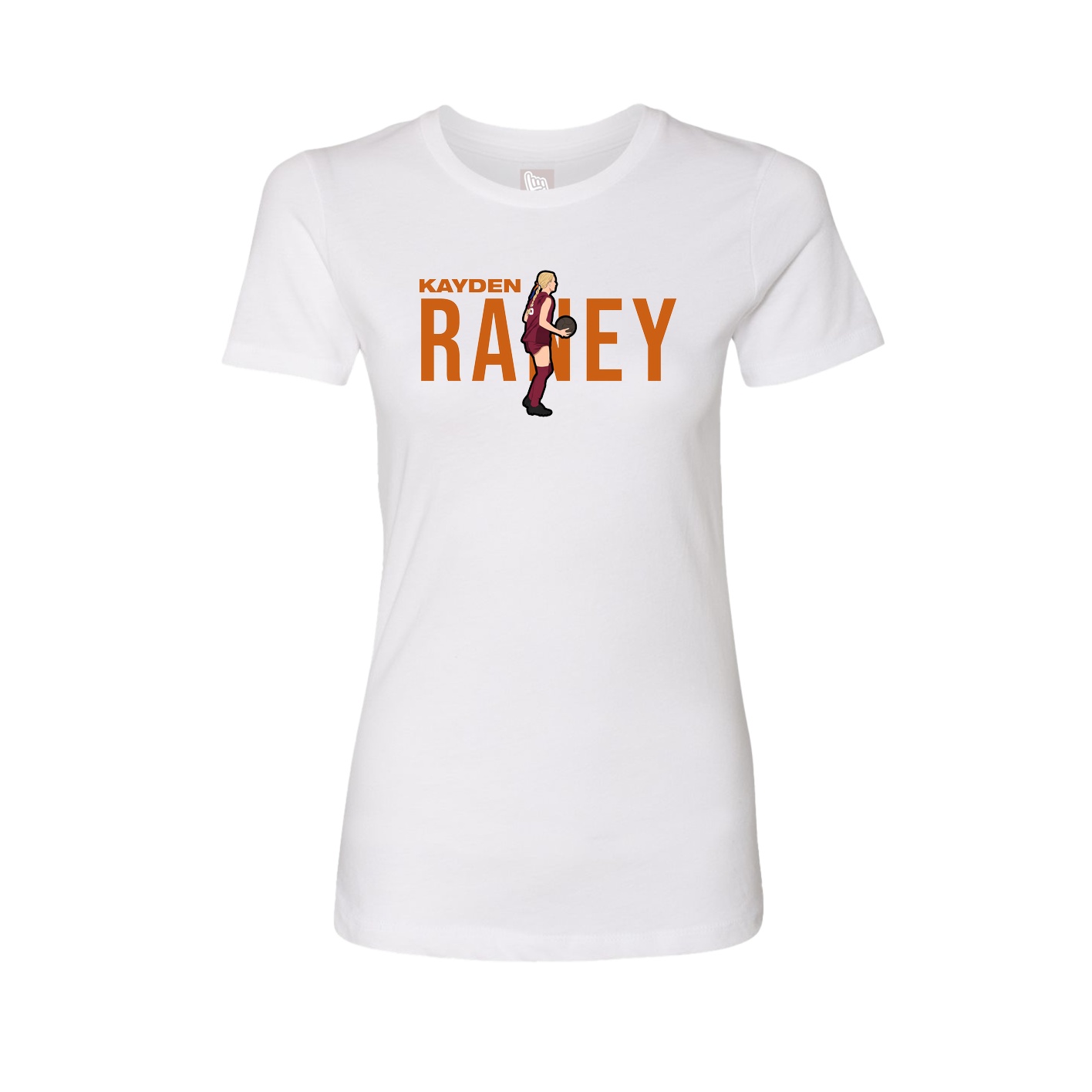 Womens Tee — Player Name in White