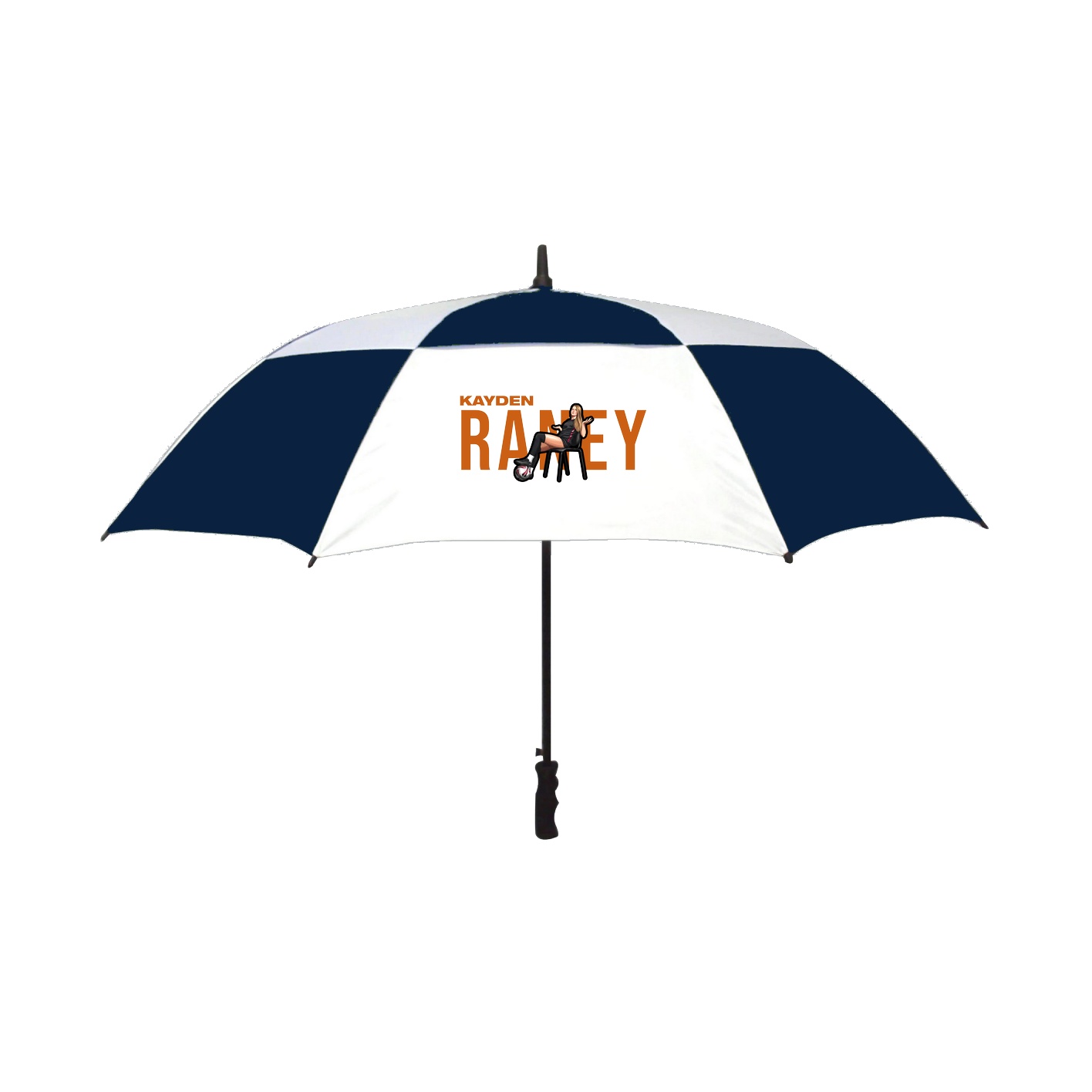Golf Umbrella — Player Name in Navy