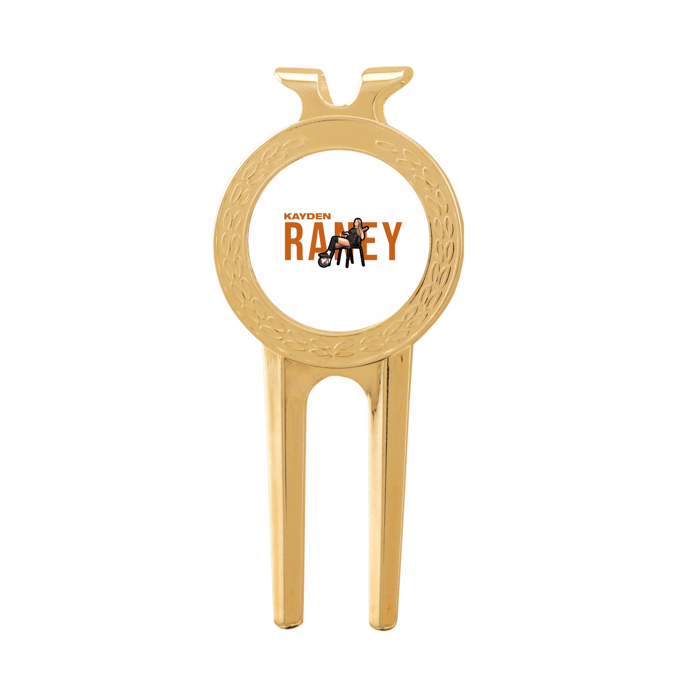 Divot Tool with Ball Marker — Player Name in Classic